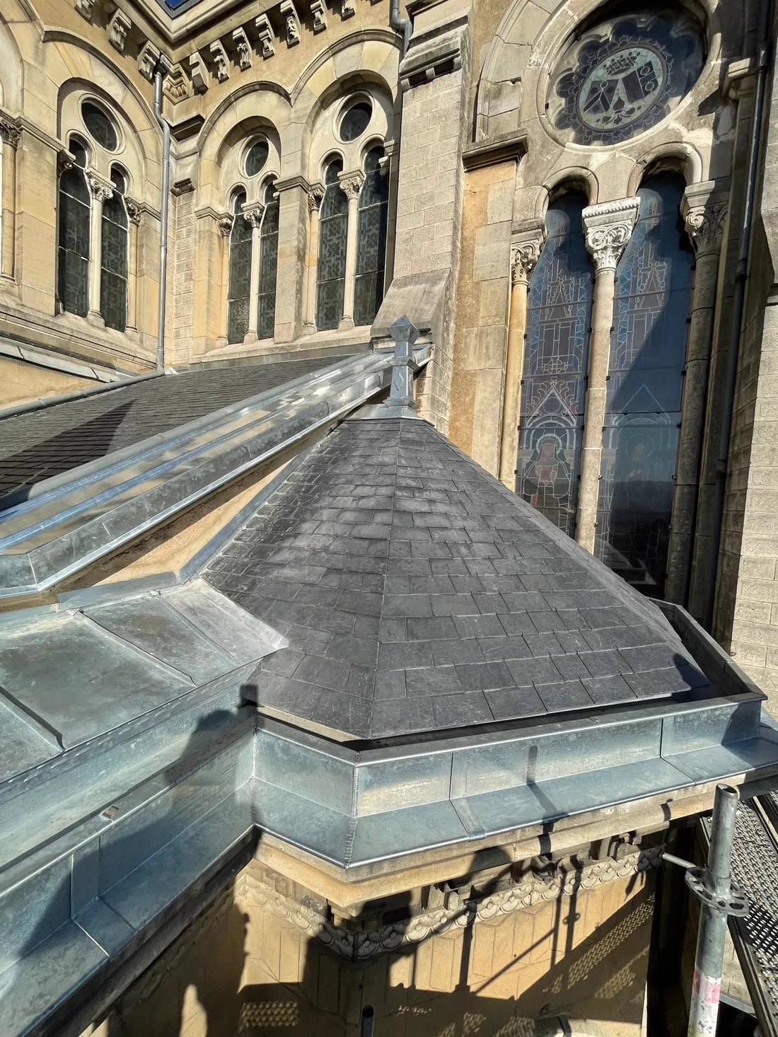 Clocheton couvert en ardoise — chantier LMB Couverture